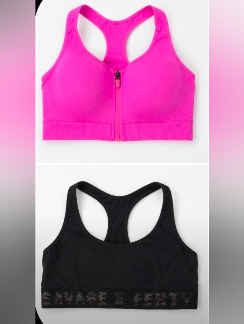PINK Active & Savage X Fenty Sports Bra Bundle | DD & Large | 2 Bras
